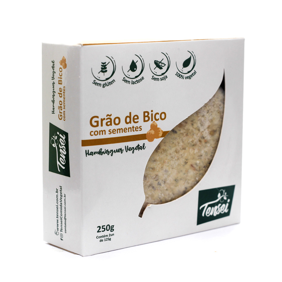 Tensei_hambúrguer_vegano_Grao_de_bico_girassol_Gergelim_Linhaça_Vegetal_Sem_Soja_Sem_Glúten_Sem_Conservante_Sustentável_Vegano_Livre_transgênico_Saudável